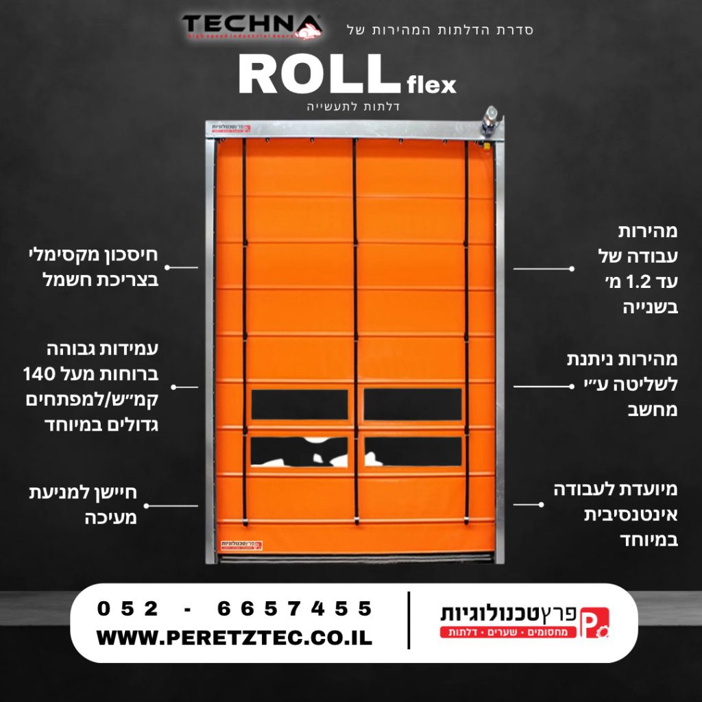 דלת לתעשייה Roll Flex