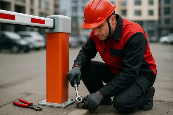 שלבי התקנה מקצועית של מחסום חניה