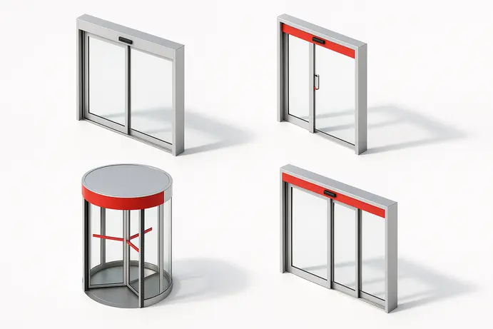 סוגי דלתות אוטומטיות שונות