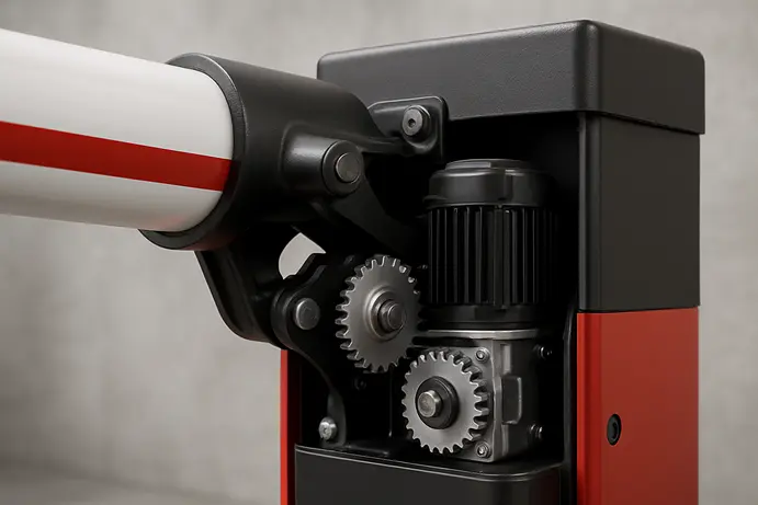 מבנה טכני של מחסום זרוע חשמלי