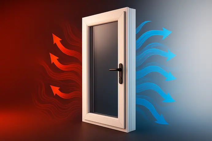 בידוד תרמי של דלתות PVC