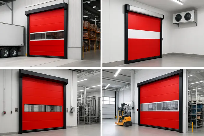 יישומים תעשייתיים של דלתות מהירות PVC
