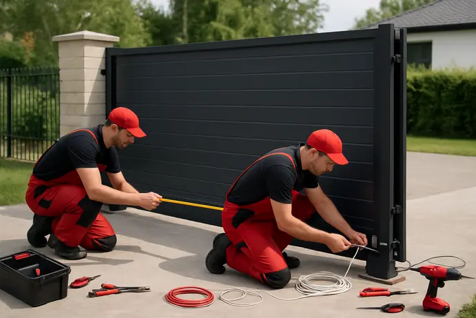 תהליך התקנה מקצועית של שער אוטומטי