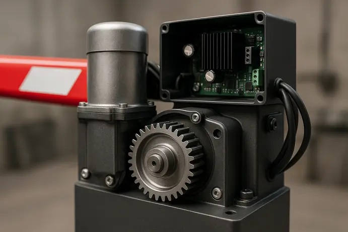 מחסום זרוע חשמלי בפעולה