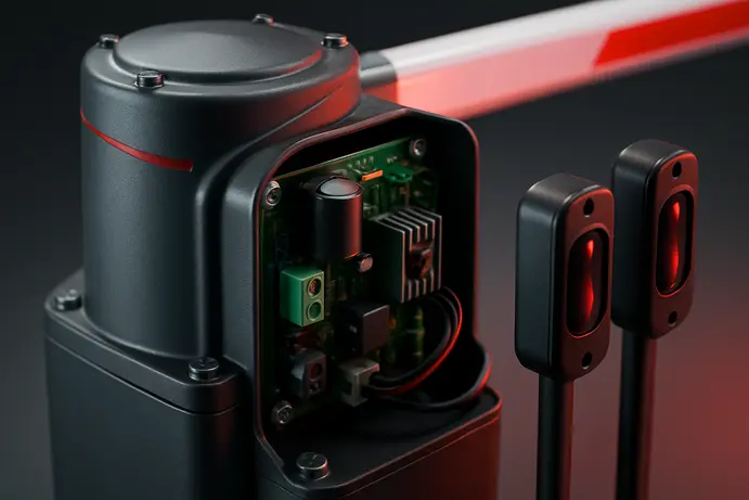 רכיבים פנימיים של מערכת מחסום חשמלי