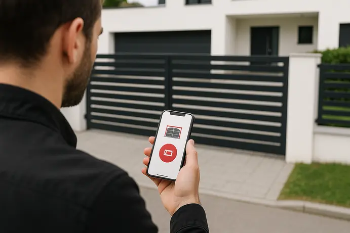 שליטה מרחוק וגישה נוחה לשער חכם באמצעות הטלפון