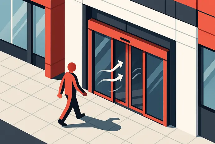 חיסכון באנרגיה באמצעות דלתות אוטומטיות