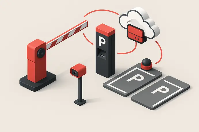 רכיבי מערכת חניה חכמה ושערים אוטומטיים