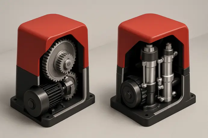 סוגי מנועים לשערים חשמליים