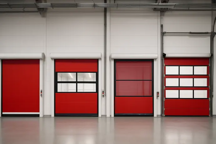 סוגי דלתות מהירות נפוצים