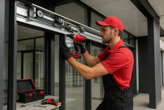 התקנה מקצועית של דלת אוטומטית