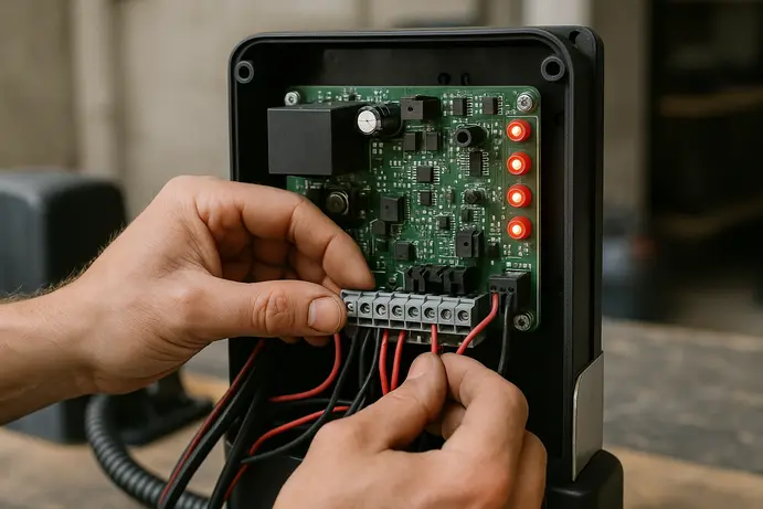 לוח פיקוד של שער חשמלי בחדרה