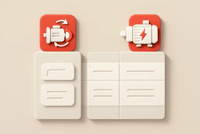 השוואה בין סוגי מנועים