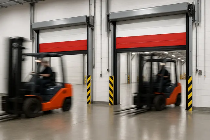 יעילות תפעולית וחיסכון באנרגיה בדלתות מהירות