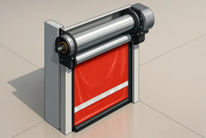 מאפיינים טכניים של דלתות תעשייתיות מהירות