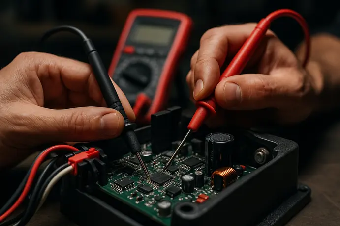 אבחון תקלות בלוח פיקוד של שער חשמלי