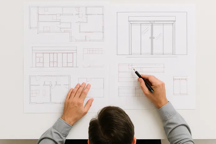 תהליך התקנה מקצועי של דלתות אוטומטיות