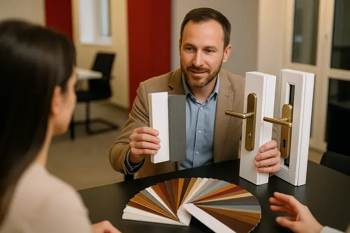 אפשרויות התאמה אישית של דלתות לעסק