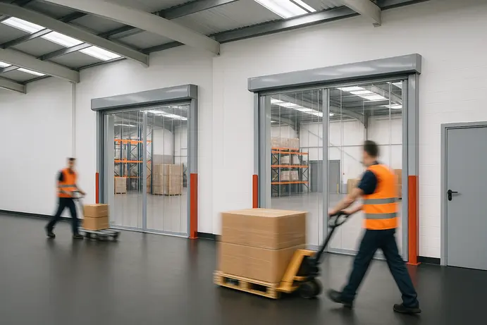 שימוש תעשייתי בדלתות פי וי סי עמידות