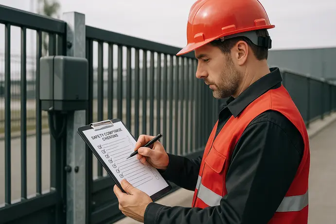 בדיקת בטיחות לשער חשמלי לפי התקן