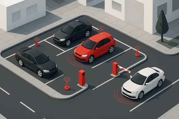 מערכת חניה חכמה משולבת