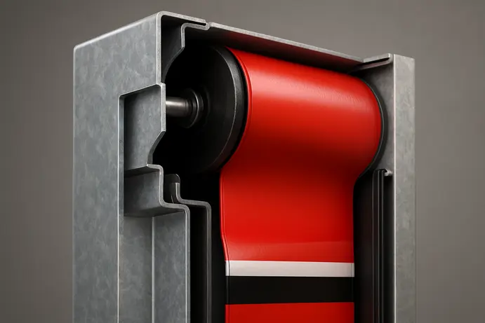 מבנה טכנולוגי של דלתות פי וי סי מהירות