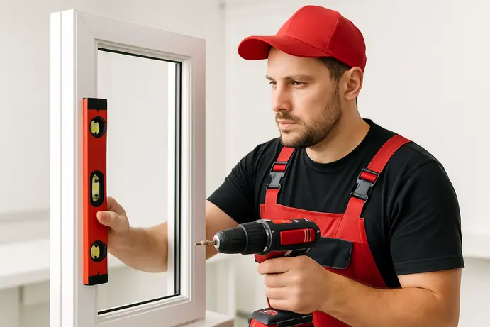 התקנה מקצועית של דלת PVC