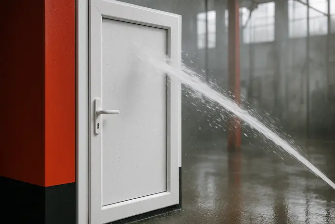 עמידות למים של דלתות PVC